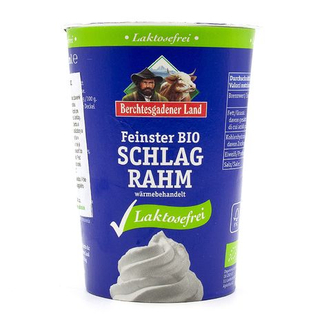 Šľahačková smotana bez laktózy bio 200g Berchtesgadener Land