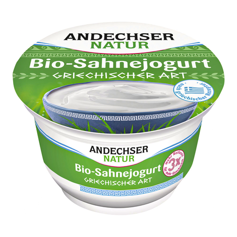 Smotanový grécky jogurt bio 200g Andechser Natur