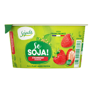 Sójová alternatíva jogurtu jahoda bio 150g Sojade