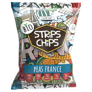 Hráškové čipsy Strips Chips Peas France bio 90g Lomeo
