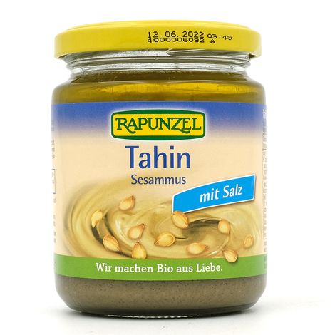 Vyradené Tahini so soľou bio 250g Rapunzel