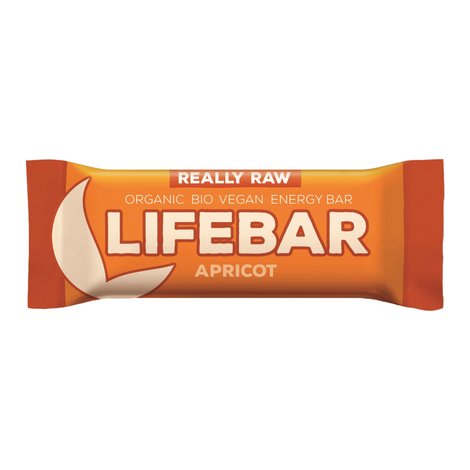 Tyčinka Lifebar marhuľová Really Raw bio 47g Lifefood