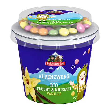 Vanilkový jogurt s lentilkami bio 137g Berchtesgadener Land