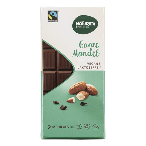 Vegánska čokoláda s mandľami bio fairtrade 100g Naturata
