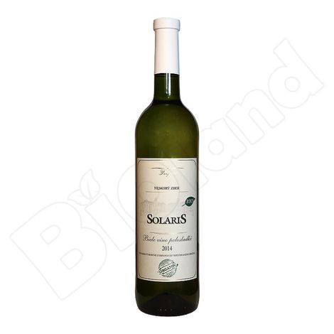 Víno biele Solaris, neskorý zber 2013 bio 750ml Fergam