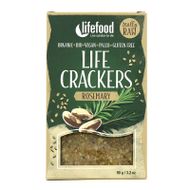 Krekry Life Crackers rozmarínové raw bio 90g Lifefood