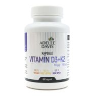 Vitamín D3-K2 kapsule 60ks Adelle Davis