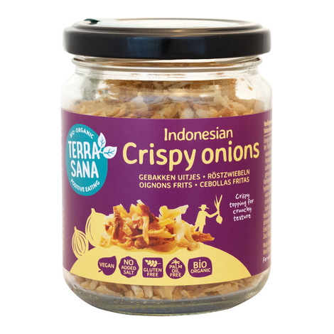 Vyprážaná cibuľka Crispy Onions bio 75g Terrasana
