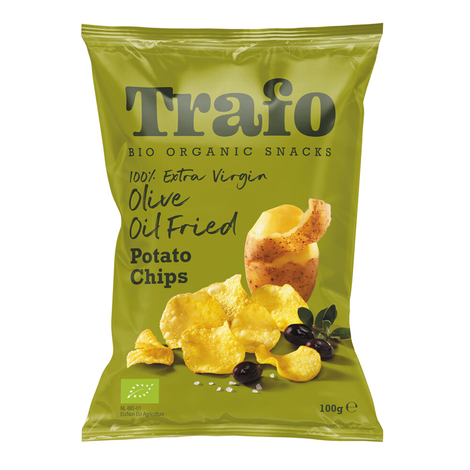 Zemiakové chipsy s olivovým olejom bio 100g Trafo