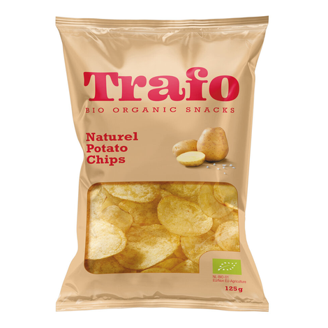 Zemiakové chipsy so soľou bio 125g Trafo