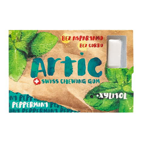 Žuvačky bez cukru Peppermint 16g Artic